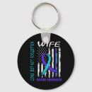 Search for mental illness awareness key rings Black and white