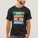 Search for eat sleep surf tshirts Beach