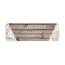 Search for rustic return address labels weddings Wood
