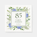 Search for 85th birthday napkins Blue