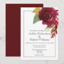 Search for deep red wedding invitations Elegant