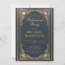 Search for classy retirement party invitations Blue