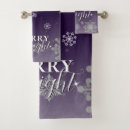 Search for purple christmas bath towels Snowflakes