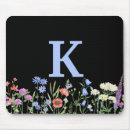 Search for wildflowers mouse mats Monogram initial