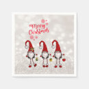 Search for red glitter christmas napkins Snowflakes