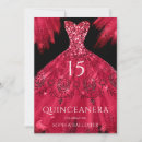 Search for red black quinceanera invitations Dress