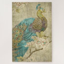 Search for peacock feathers puzzles Vintage