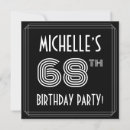 Search for 68th birthday invitations Elegant