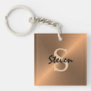 Search for mens square key rings Initial