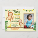 Search for monkey photo invitations Party animals