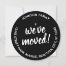 Search for black and white housewarming invitations Change of address
