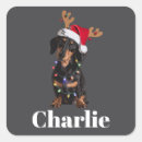Search for dachshund dog stickers Santa paws