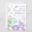 Search for soap invitations Bubbles