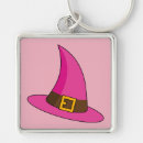Search for pink hat key rings Witch