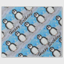 Search for penguin wrapping paper Happy birthday