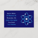 Search for science business cards Atoms