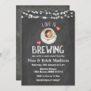 Search for chalkboard bridal shower invitations Love is brewing