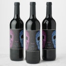 Search for halloween wedding wine labels Skull