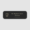 Search for black and gold name tags Dentist