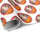 Search for japanese doll wrapping paper Daruma