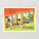 Search for vintage miami postcards United states of america