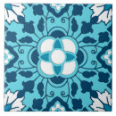 Search for blue white floral tiles Moroccan
