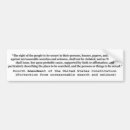 Search for 4th amendment bumper stickers Constitutional rights