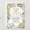 Search for boho 4th birthday invitations Girl