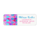 Search for gold fish return address labels Mermaid