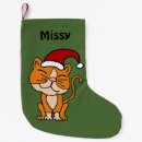 Search for orange cat christmas stockings Animals
