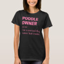 Search for funny poodle tshirts Quote