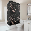 Search for black marble shower curtains Girly
