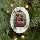 Search for floral christmas tree decorations Family photo