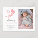 Search for its a girl birth announcement cards Typography