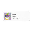 Search for beads return address labels Fat tuesday