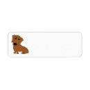 Search for cartoon dachshund return address labels Doxie