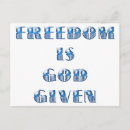 Search for freedom postcards God