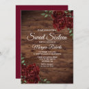 Search for wood sweet 16 invitations Floral