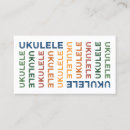 Search for ukulele business cards Instrument