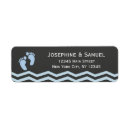 Search for feet return address labels Blue