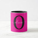 Search for text monogram mugs Girly