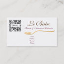 Search for fine dining business cards Food