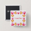 Search for romantic square badges Cute