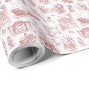 Search for chinoiserie christmas wrapping paper Red