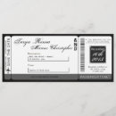 Search for vintage ticket wedding invitations Boarding
