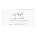 Search for monogram wedding return address labels Initials