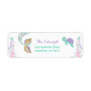 Search for mermaid party return address labels Magical