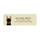 Search for doberman return address labels Puppy