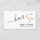 Search for hairdresser referral cards Hair stylist