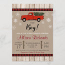 Search for christmas baby boy shower invitations Rustic